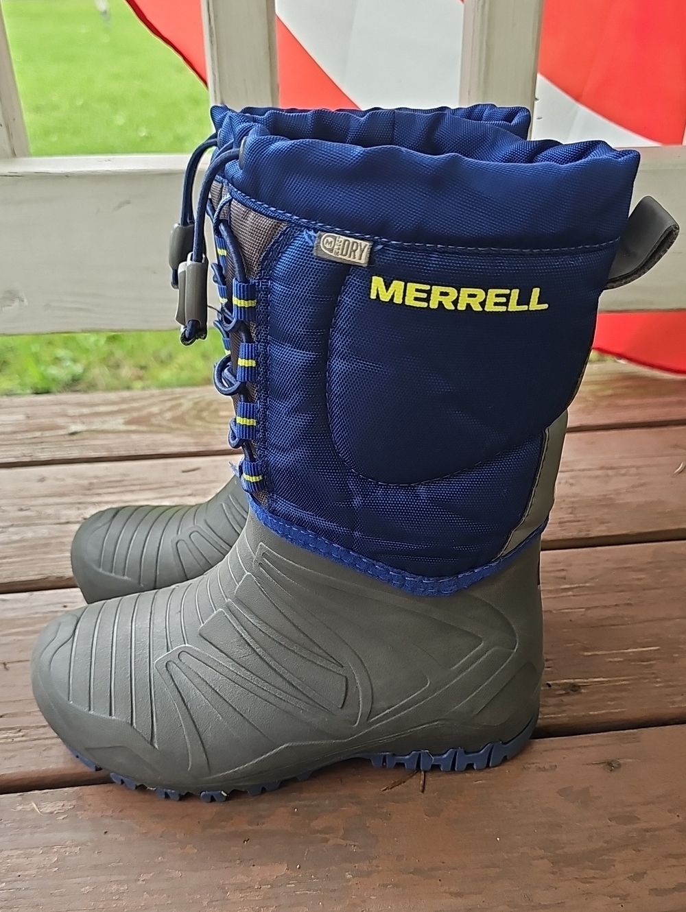 Merrell Boys Navy and Gray Waterproof Snow Boots